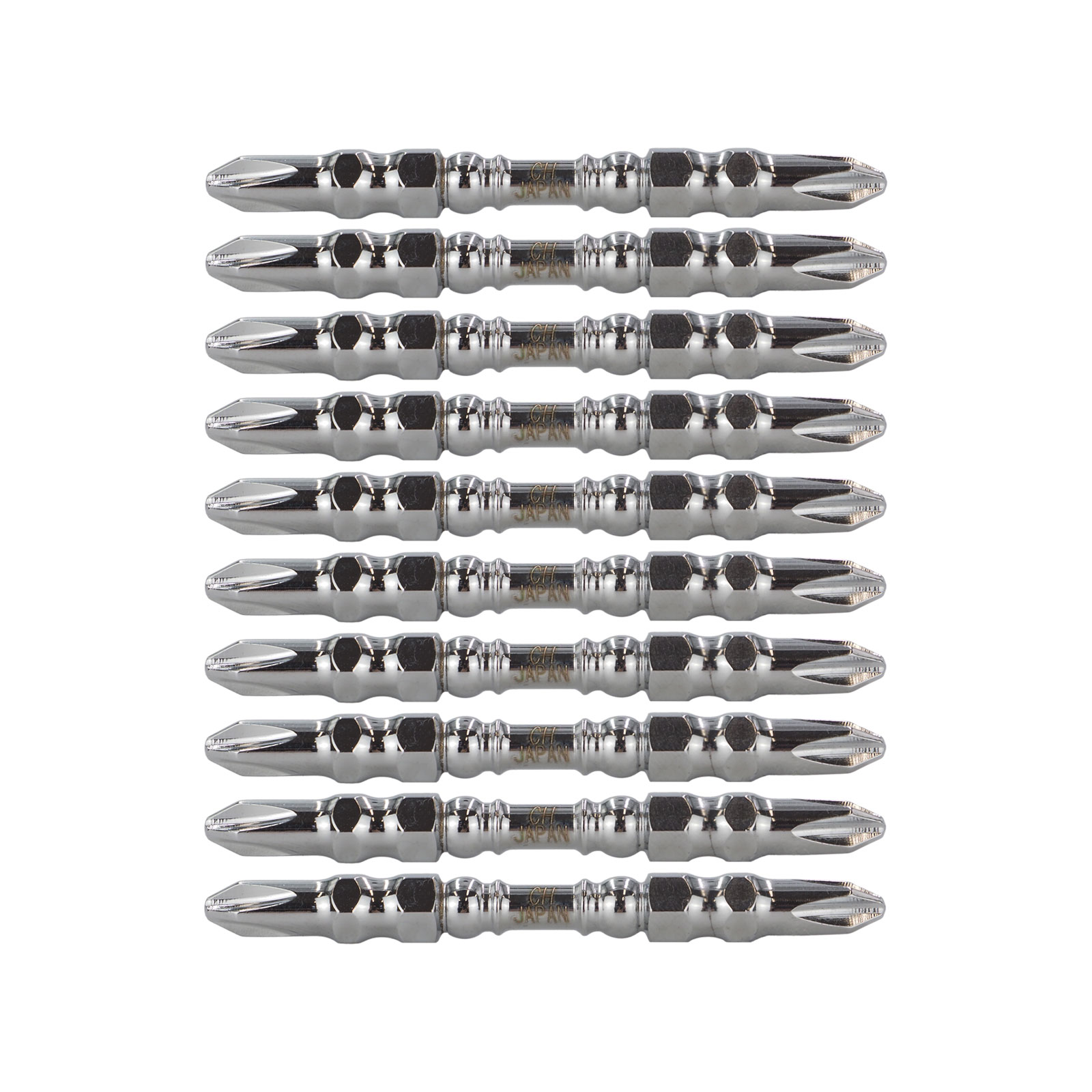 トーションビット +2×65 10本組 プラス 六角軸 No.TS-65