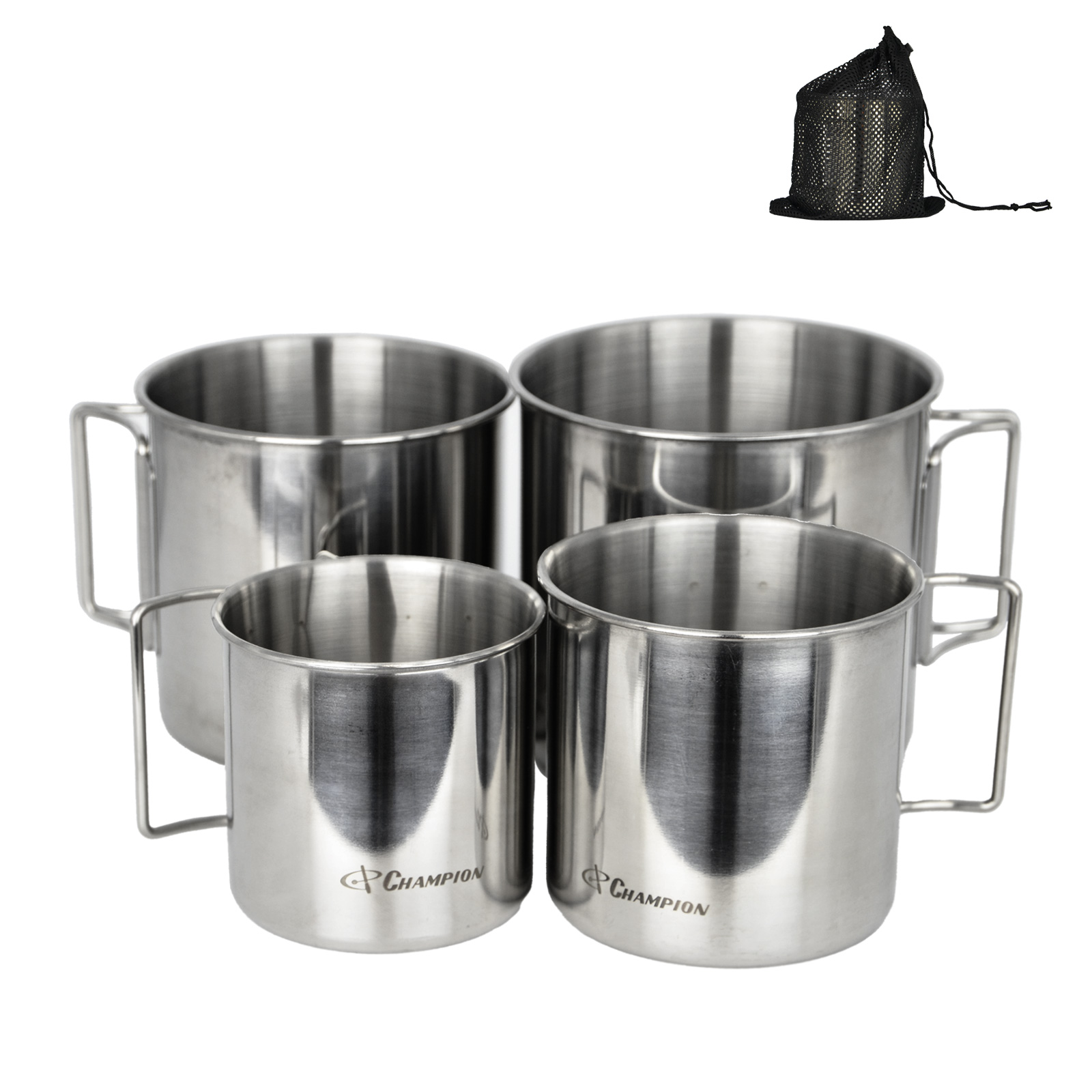 スタッキングマグカップ 4個セット メッシュ袋付き No.CG-SMCS04